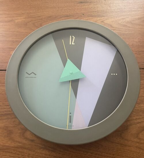 1987 Canetti Inc Art Time Wall Clock Memphis Modern Post Modern
