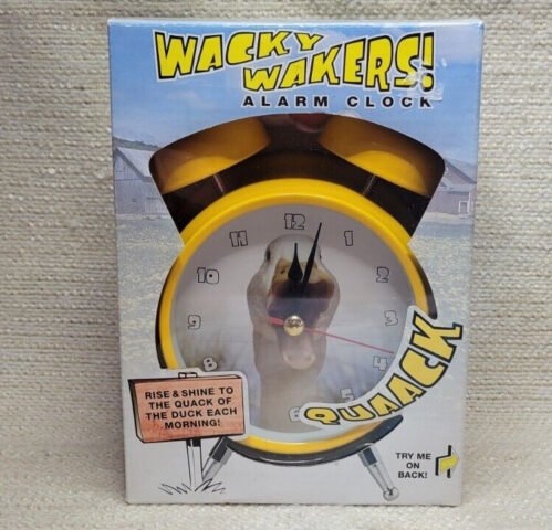 1990's Wacky Wakers! Battery Duck Quack Alarm Clock Tested needs batteries 24022