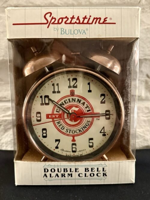 1995 MLB Sportstime Bulova Alarm Clock. Still In Original