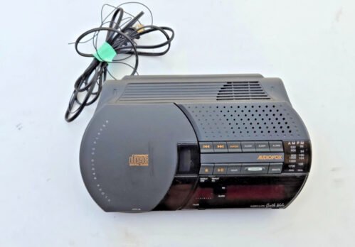 1996 Vintage Audiovox CD Alarm Clock Radio CD-112 AM/FM WORKS GREAT