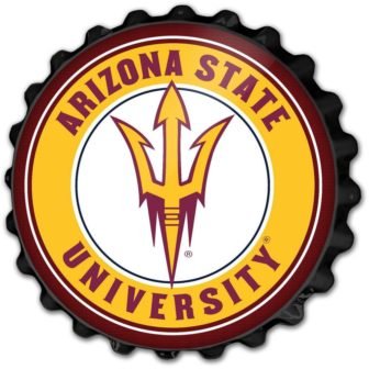 19 in. Arizona State Sun Devils Plastic Bottle Cap Decorative Sign