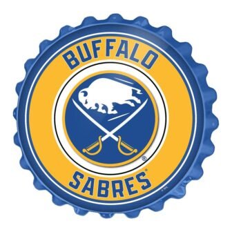 19 in. Buffalo Sabres Plastic Bottle Cap Decorative Sign