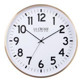 19 in. Callahan Metal Silent Sweep Analog Quartz Wall Clock