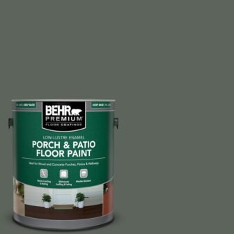 1 gal. #PPF-45 Woodland Moss Low-Lustre Enamel Interior/Exterior Porch and Patio Floor...