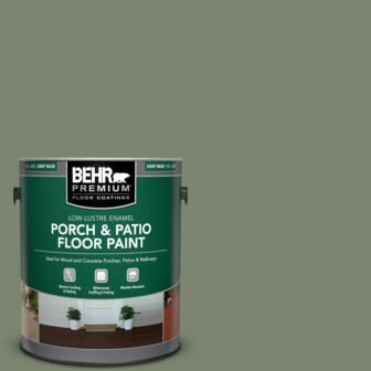 1 gal. #SC-126 Woodland Green Low-Lustre Enamel Interior/Exterior Porch and Patio Floor...