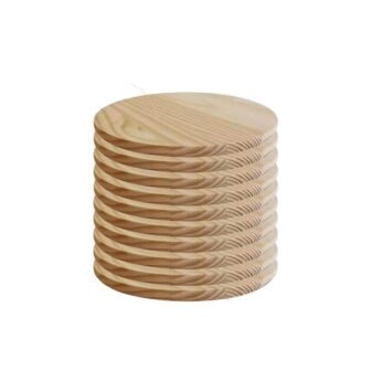 1 in. x 22 in. x 22 in. Edge-Glued Round Common Softwood...