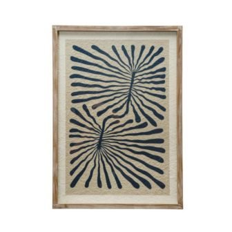 1 Piece Framed Botanical Abstract Art Print 27.5 in. x 19.62 in.