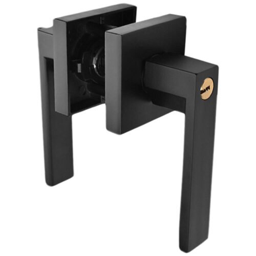 1 Set Privacy Door Handle With Lock Matte Door Lever for Bathroom And Bedroom