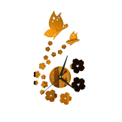 1 Set Wall Clock Battery Operated Decoration Housewarming Gift Hanging Clock 3d