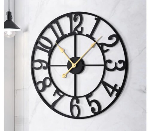 1st owned Large Wall Clocks for Living Room Decor, 18 Inch, Black Arabic