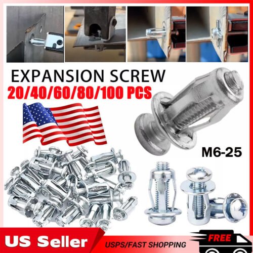 20-100PCS Jack Nuts For Metal M6 Car Rivet Nut Tool Screw Petal Nut Expansion