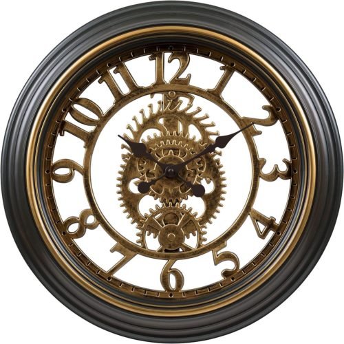 20-inch Bronze Antiqued Gears Quartz Analog Wall Clock