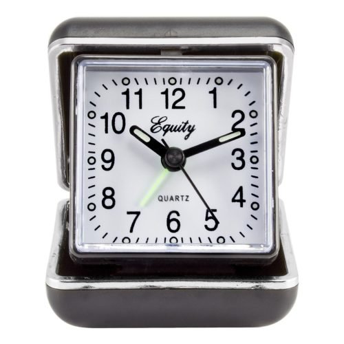20080 Equity by La Crosse Analog Quartz Folding Travel Alarm Clock