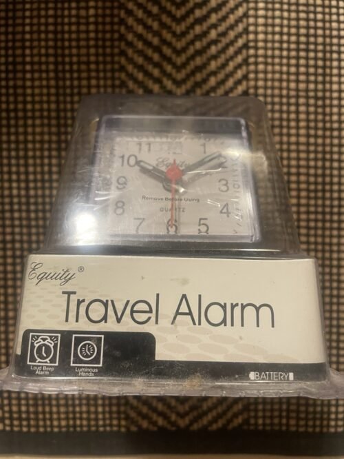 20080 Equity by La Crosse Analog Quartz Folding Travel Alarm Clock Sealed
