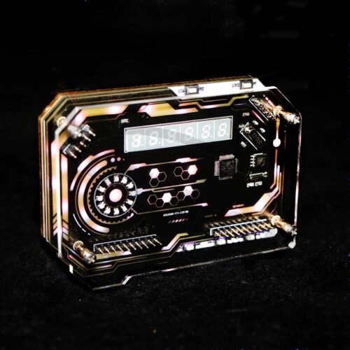 2.0 Inch Six Digital RGB Nixie Tube Desktop Clock Desk Decor LED Clock