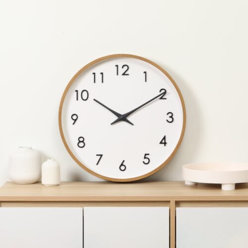 20" Quartz Modern Indoor Wall Clock, Easy Installation(battery not included)