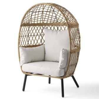 21.65 in. D x 27.17 in. W Kid's Ventura Wicker Outdoor Natural...