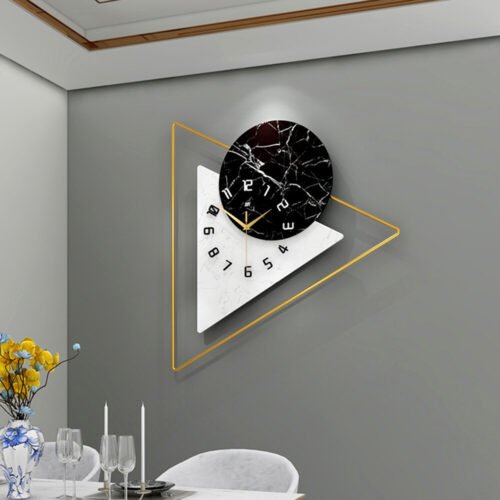 22.5" Modern Wall Clock Large Unique Hanging Art Crafts Living Room Decoration