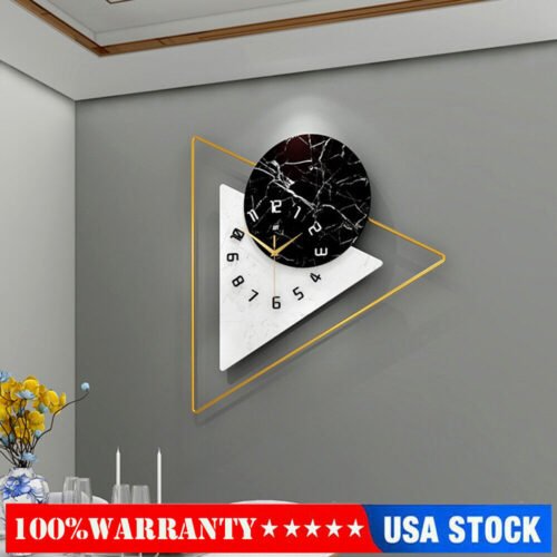 22.5" Modern Wall Clock Large Unique Hanging Art Crafts Living Room Decoration