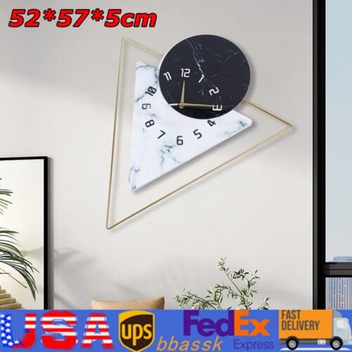 22.5" Modern Wall Clock Large Unique Hanging Art Crafts Living Room Decoration