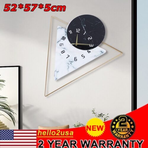 22.5" Modern Wall Clock Large Unique Hanging Art Crafts Living Room Decoration