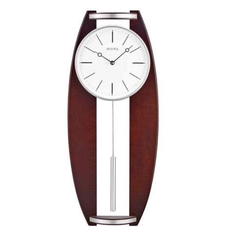 23.4 in. H X 23.4 in. W Round Wall Clock with pendulum