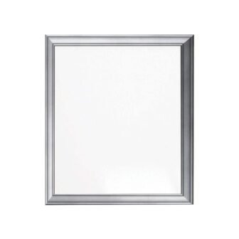 23.5 in. W x 25.5 in. H Cool Silver Slim Wall Mirror