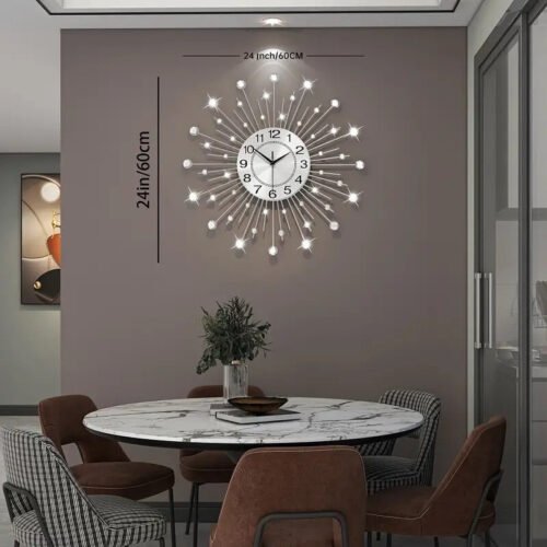 23.6 inch Household Large Wall Clock - Minimalist Modern Wall Clocks Silent Non