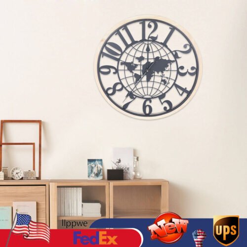 23inch Seiko World Map Wall Clock Modern Wall Clock Creative Clocks