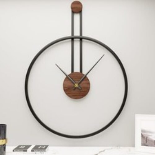 24.4×18 Inch Large Modern Metal Farmhouse Oversized Decorative Wall Clocks fo...