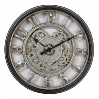 24 in. Classic Metal Wall Clock