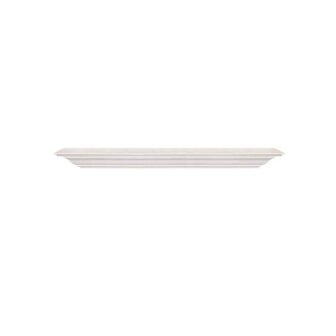 24 in. W x 5.25 in. D White Solid Wood Floating Decorative
