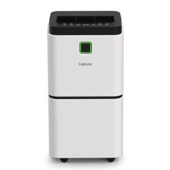 25 pt. 1,500 sq. ft. Dehumidifier for Home and Basements in White...