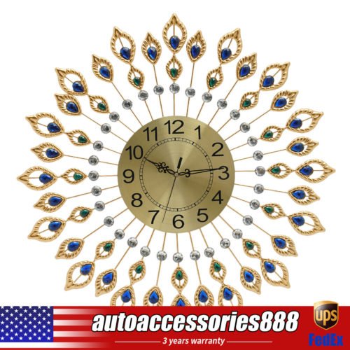 26.4'' Modern 3D Large Wall Clock Metal Watch Art Design Home Living Room Decor