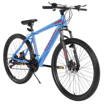 27.5 in. Adults, Teens Blue Mountain Bike, 21 Speed w/Mechanical Disc Brakes
