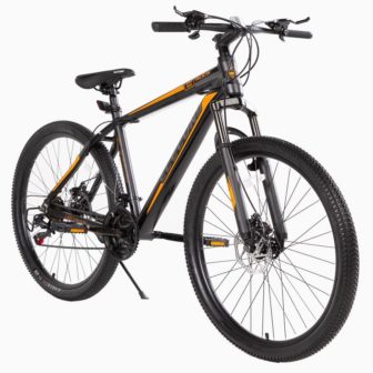 27.5 in. Adults, Teens Orange Mountain Bike, 21 Speed w/Mechanical Disc Brakes