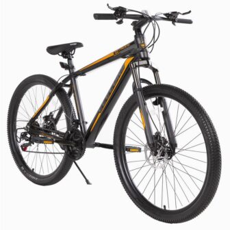 27 . 5 in Orange Mountain Bike/Bicycle with Aluminum/High Carbon Steel Frame, Suspension MTB Bikes