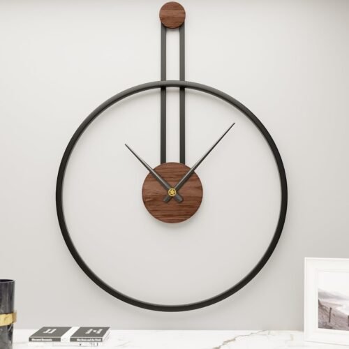 28.7×22 Inch Large Metal Giant Modern Wall Clocks for Living Room,Big Farmhou...