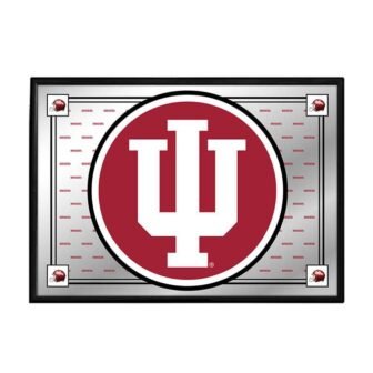 28 in. X 19 in. Indiana Hoosiers Team Spirit Framed Mirrored Decorative...