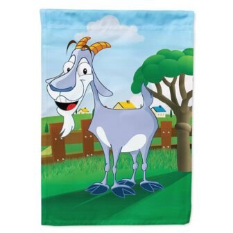 28 in. x 40 in. Polyester Billy the Goat Flag Canvas House...
