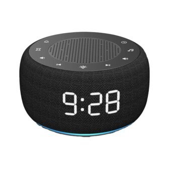 2 in 1 Black Digital Acrylonitrile Butadiene Styren Lighted Table Alarm Clock...