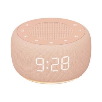 2 in 1 Peach Digital Acrylonitrile Butadiene Styren Lighted Table Alarm Clock...
