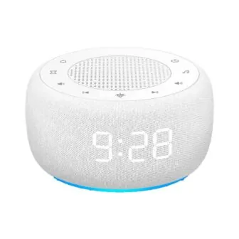 2 in 1 White Digital Acrylonitrile Butadiene Styren Lighted Table Alarm Clock photo 2 in 1 White Digital Acrylonitrile Butadiene Styren Lighted Table Alarm Clock featured image