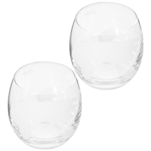 2 Pcs Globe Glasses Etched Whiskey World Map Wine Goblets Print Mug
