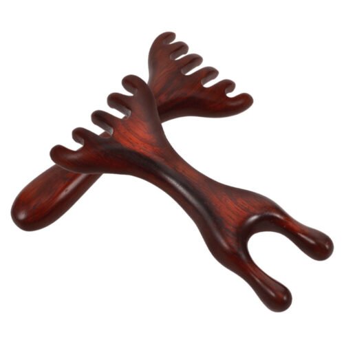 2 Pcs Meridian Dredging Rake Hair Massage Tool Foot Massager Comb