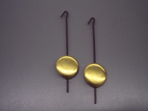 2 PENDULUMS for Mini Novelty Clocks Hummel Black Forest Zappler -repair movement