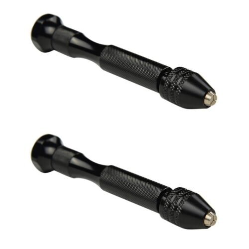 2 Pieces Jewelry Drilling Tool Mini Bits Manual Woodworking Twist
