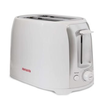 2 Slice Wide Slot White Toaster, Reheat Defrost Function, 6 Browning Settings,...