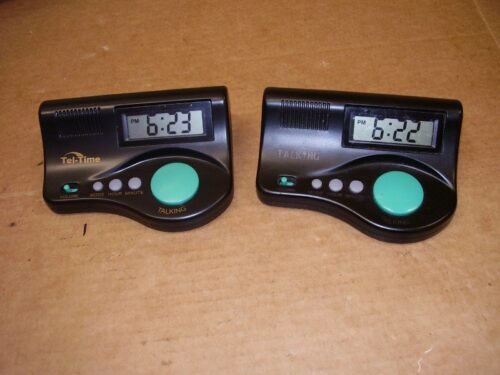2 Ultmost 6695 Talking Alarm Clock Vintage READ DESC