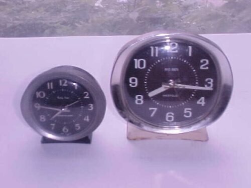 2 Vintage Westclox Baby Ben & Big Ben Wind-Up Alarm Clocks *FOR PARTS/REPAIR*